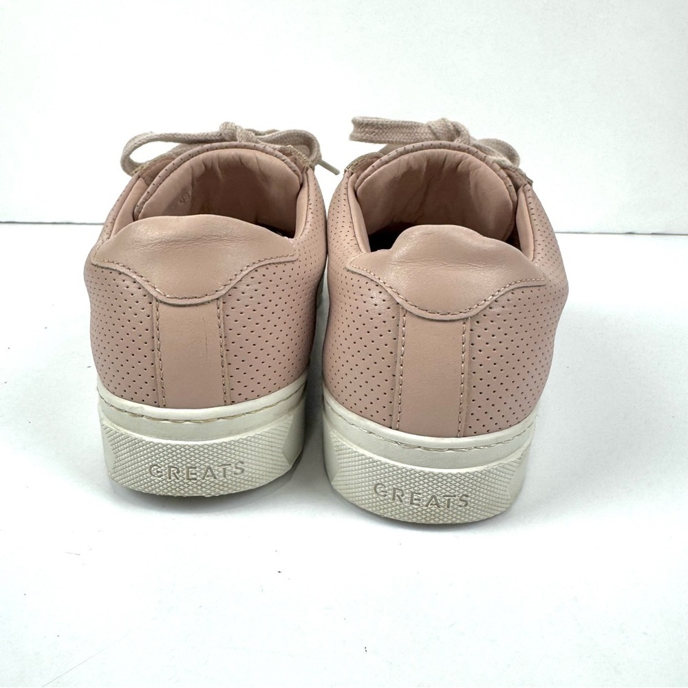 Greats Shoes Italian Greats The Royale Perforated Blush Pink Sneakers Womens 8.5 - Picture 4 of 8